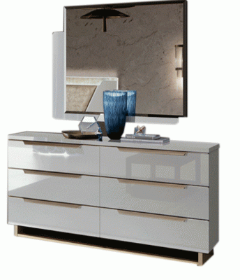 Bedroom Furniture Dressers and Chests Smart Double Dresser White w/ Mirror
