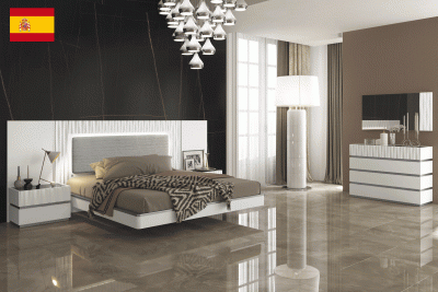 Bedroom Furniture Modern Bedrooms QS and KS Marina White Bedroom