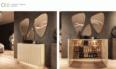 Hallway Console tables and Mirrors O18 Shoe Cabinet
