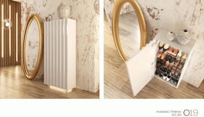 Hallway Console tables and Mirrors O19 Shoe Cabinet