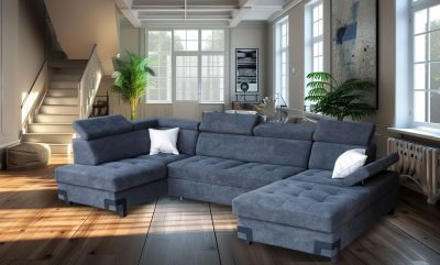 Living Room Furniture Sectionals with Sleepers Gardemarin Sectional w/bed & storage
