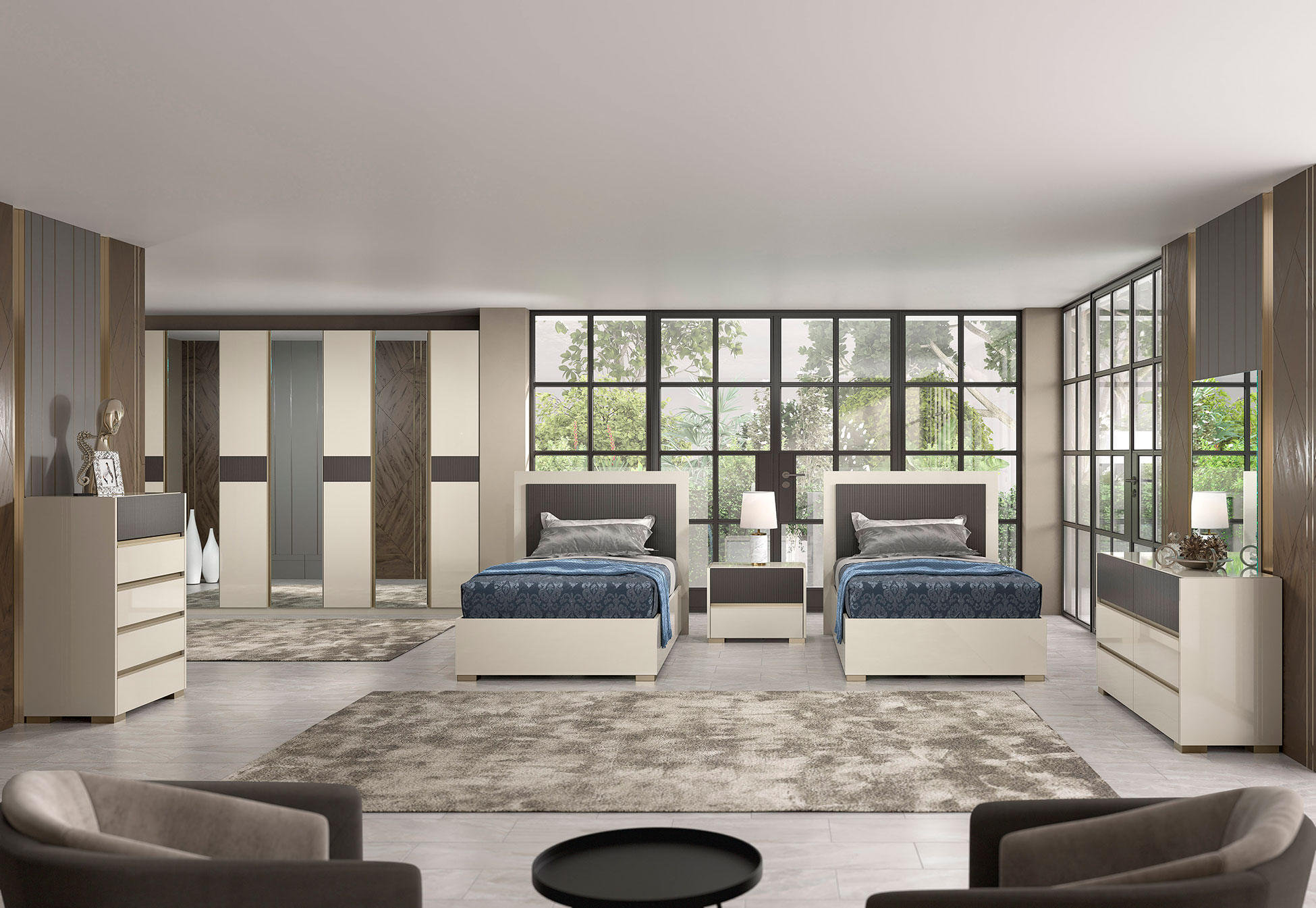 Bedroom Furniture Twin Size Kids Bedrooms Alfa 48" Bedroom