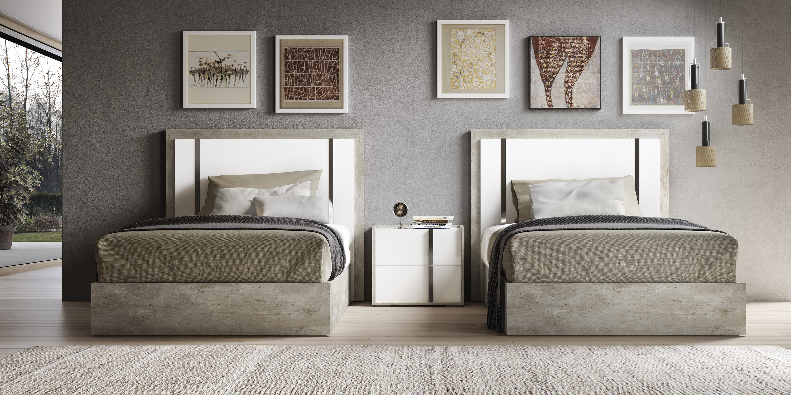 Bedroom Furniture Beds 48" Treviso 48" Bed