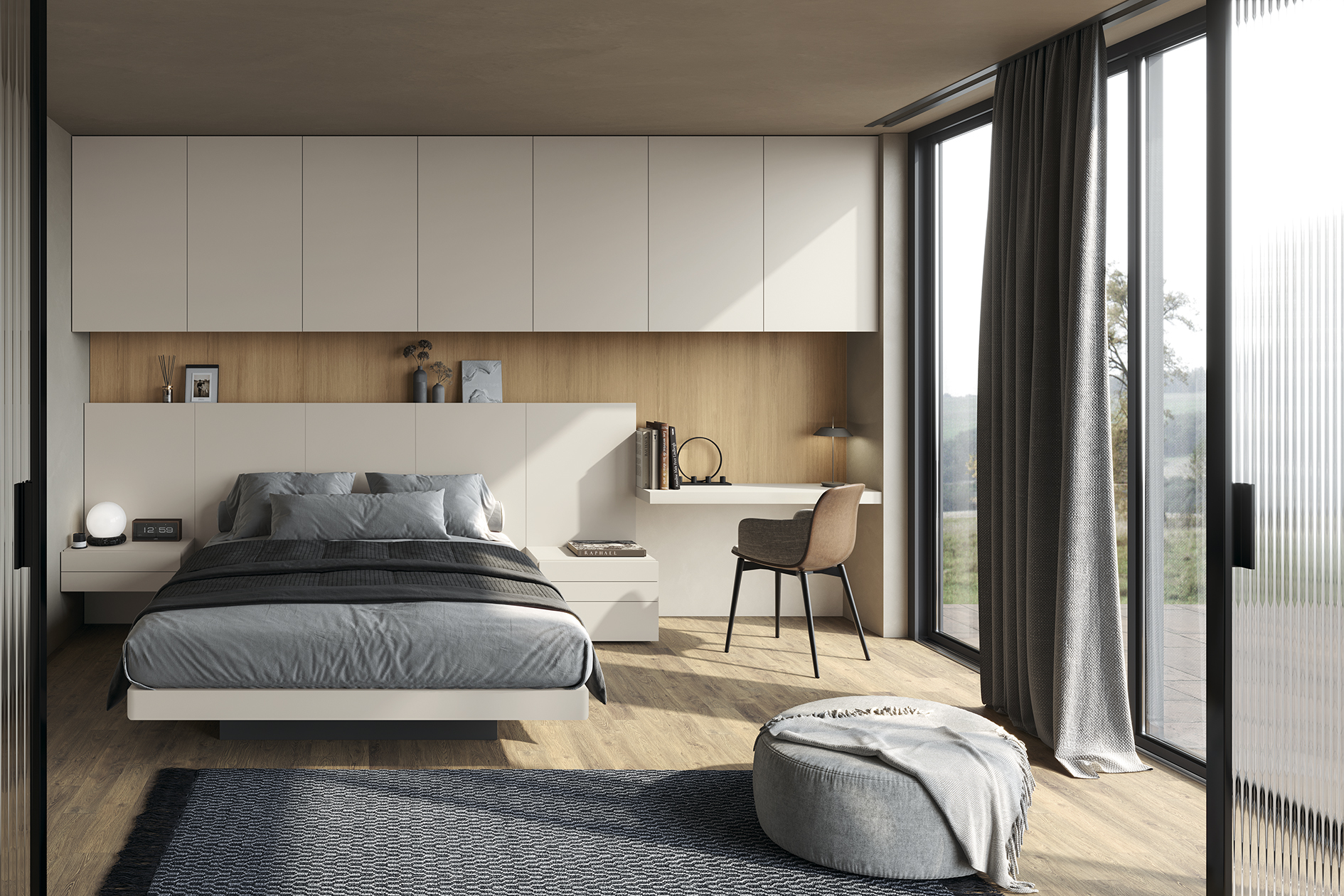 Bedroom Furniture Modern Bedrooms QS and KS Chic 006