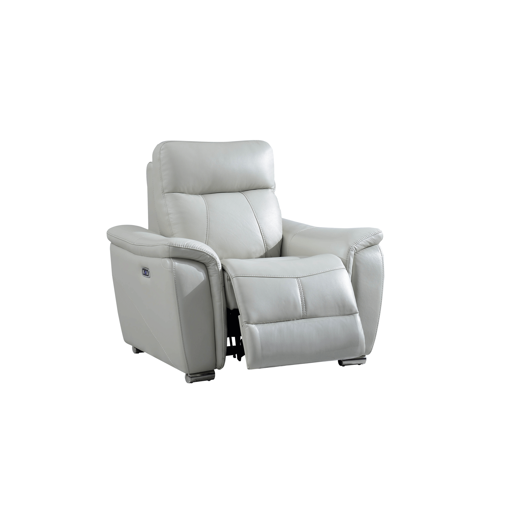 1705 Light-Grey with Electric Recliners, Sofas Loveseats and Chairs, Living Room Furniture
