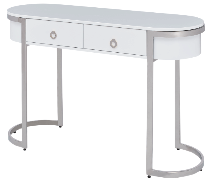 Clearance Wallunits & Consoles 131 Hallway Console Table White/Silver